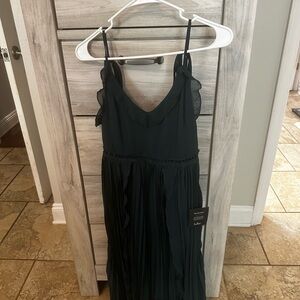 Lulu's Dark Green Midi Dress NWT XS